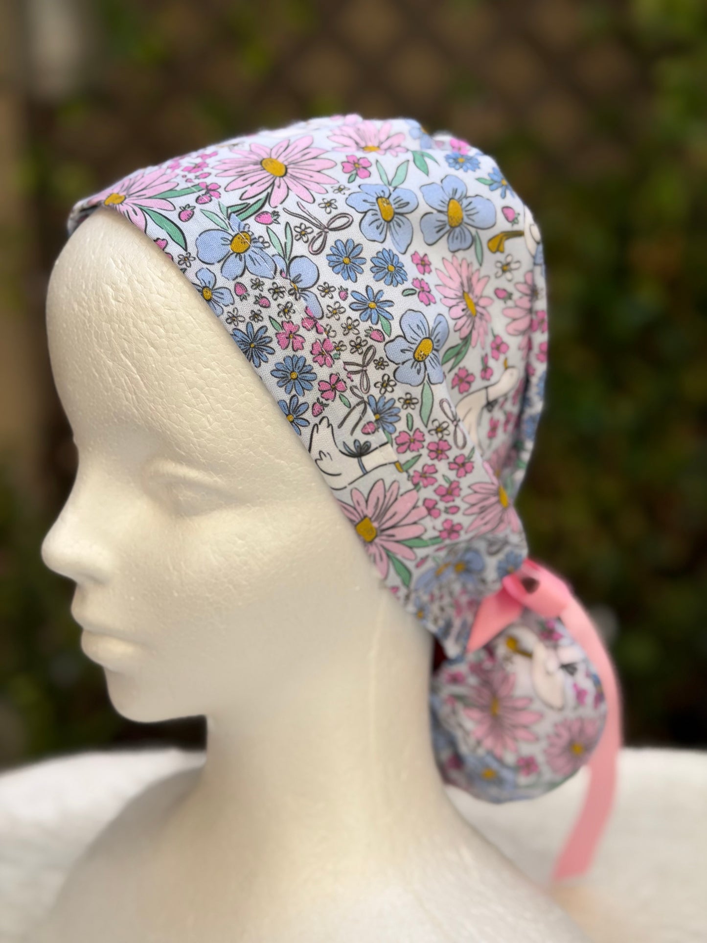 Purple goose Ponytail Scrub Cap (Copy)