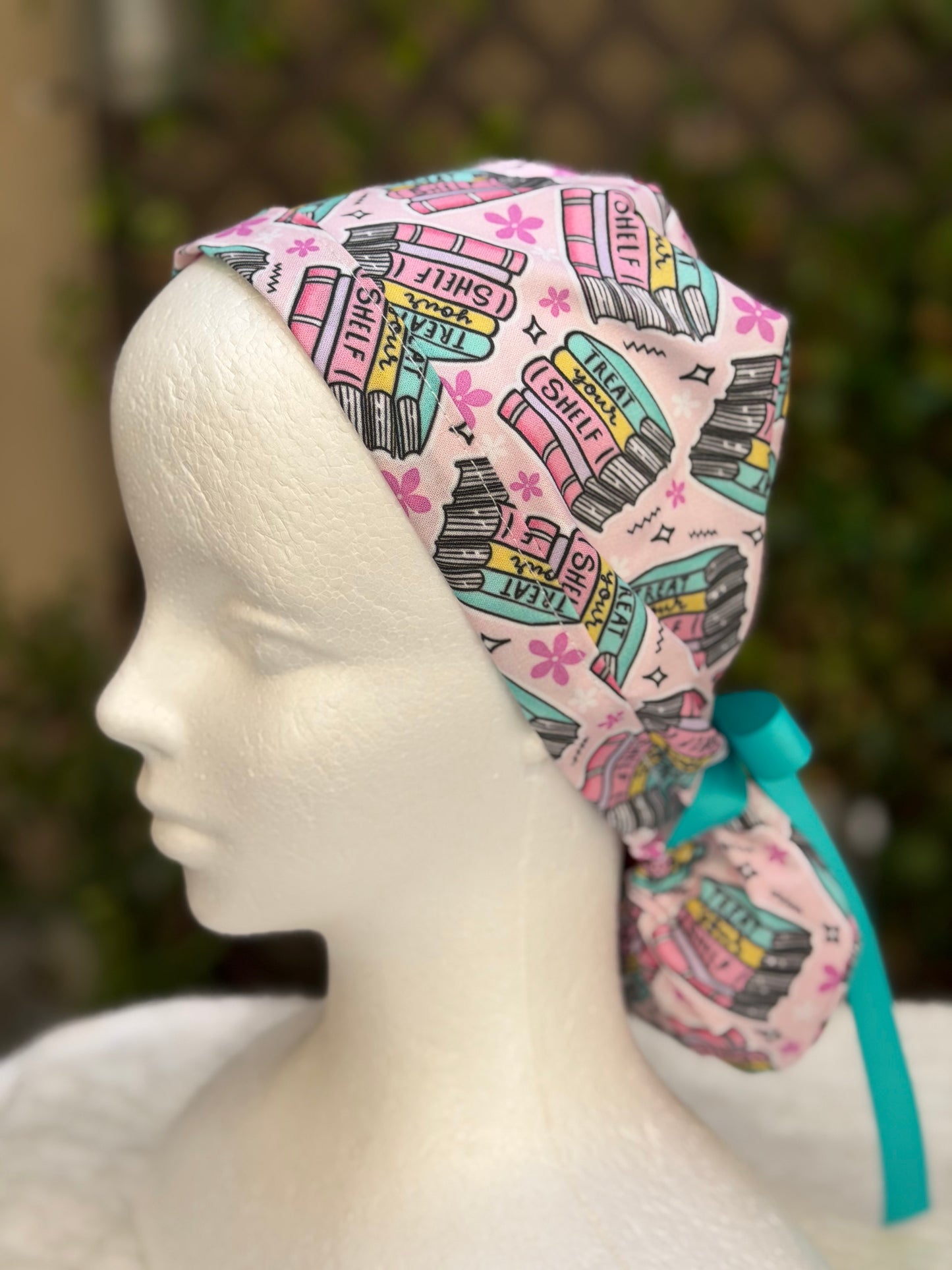 Book Lover Ponytail Scrub Cap (Copy)