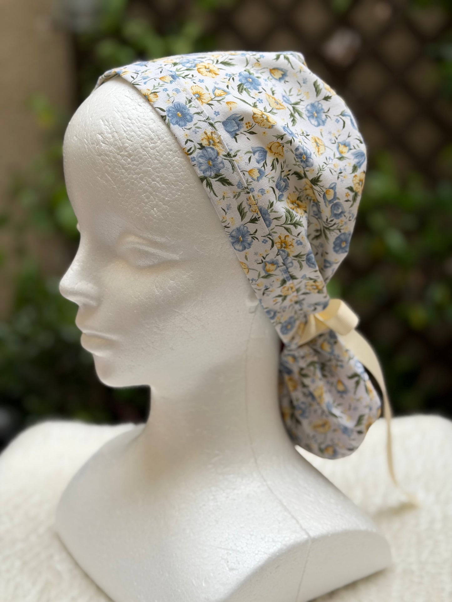 Spring 4 Ponytail Scrub Cap