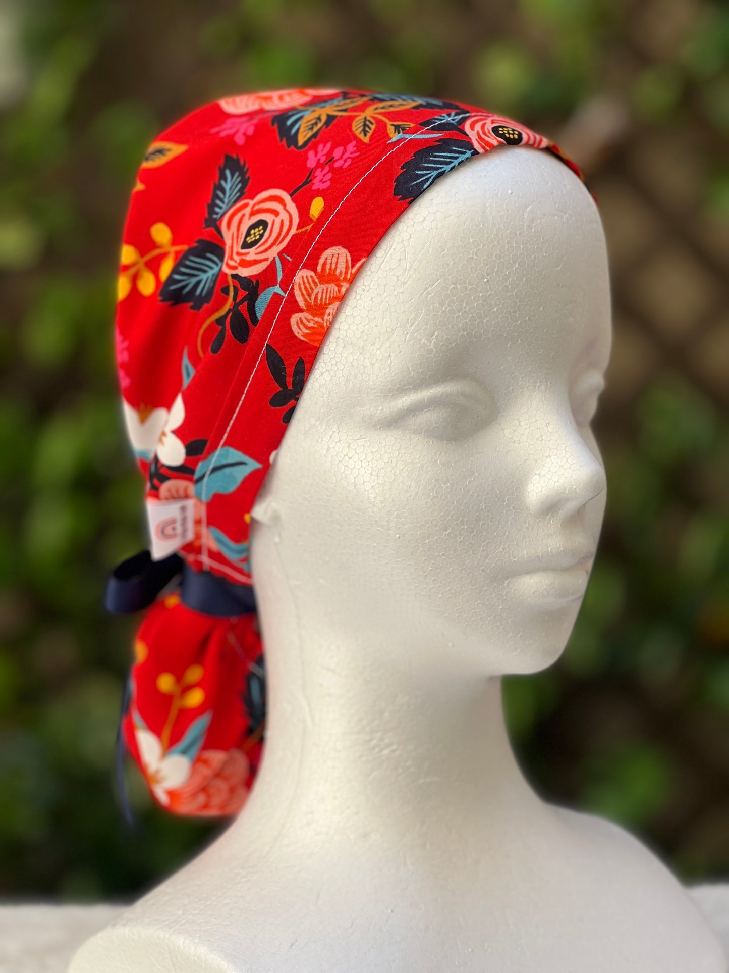 Shannon ponytail scrub cap