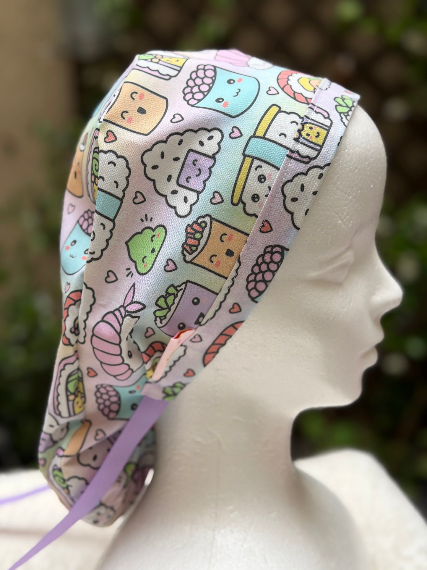 Kawaii Sushi Scrub Cap