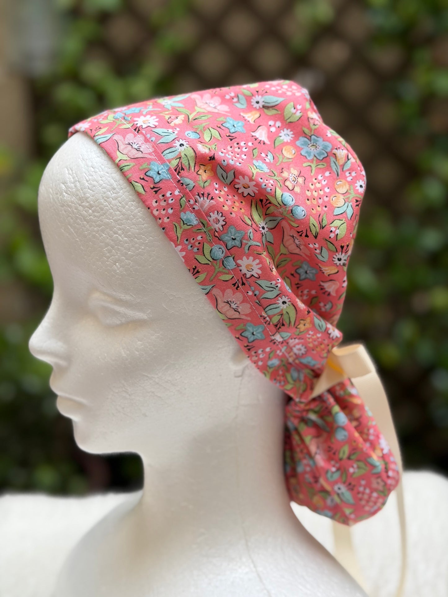 Spring 2 Ponytail Scrub Cap