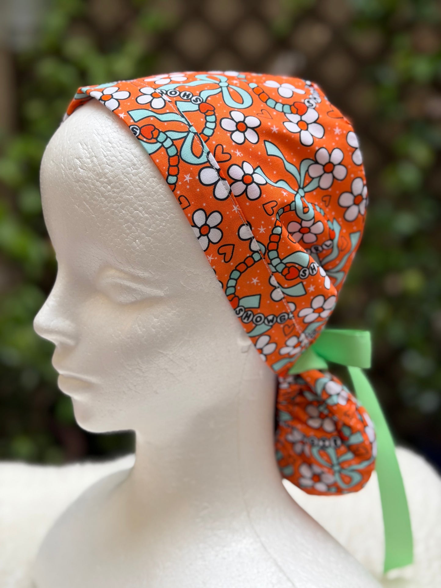Showgirl 2 Ponytail Scrub Cap