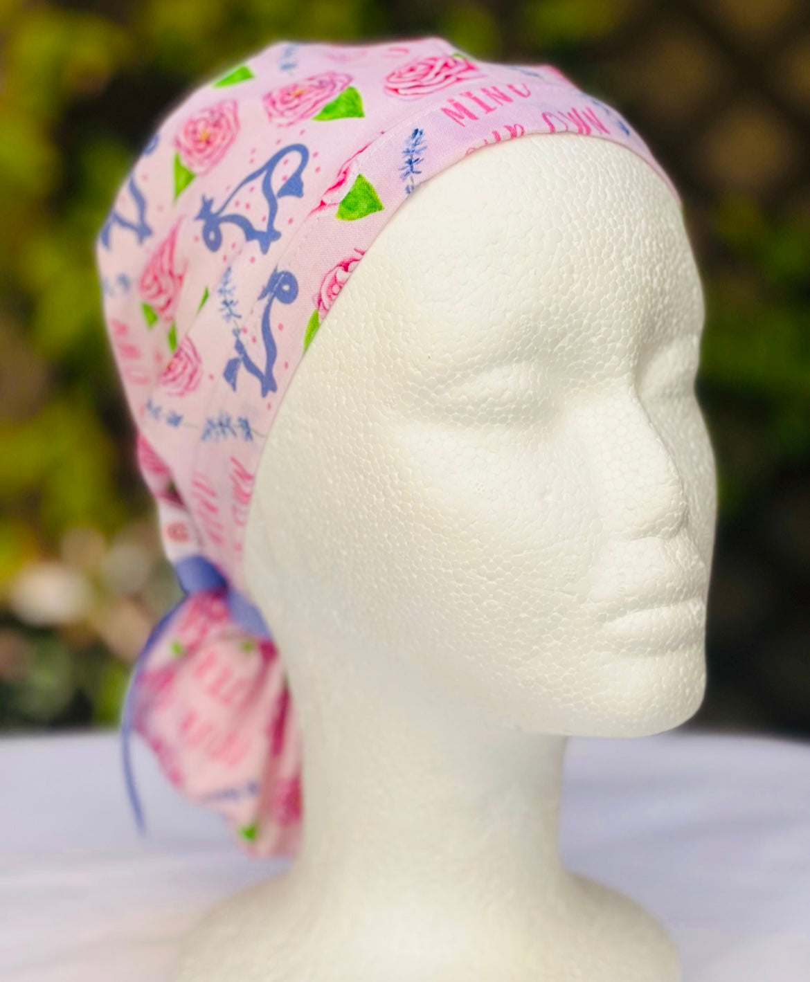 Mind your own uterus OB GYN Ponytail Scrub Cap