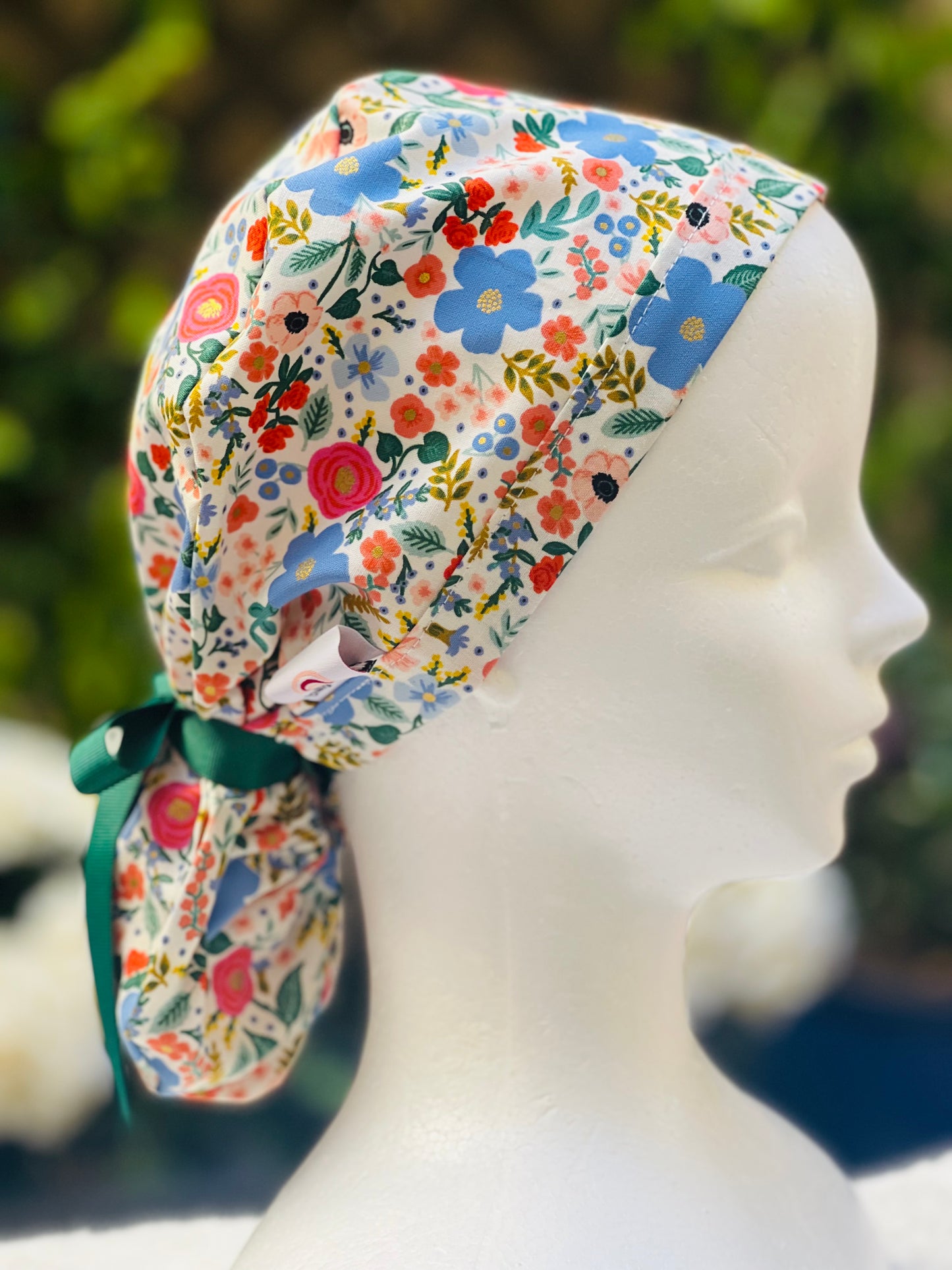 Maxene ponytail scrub cap