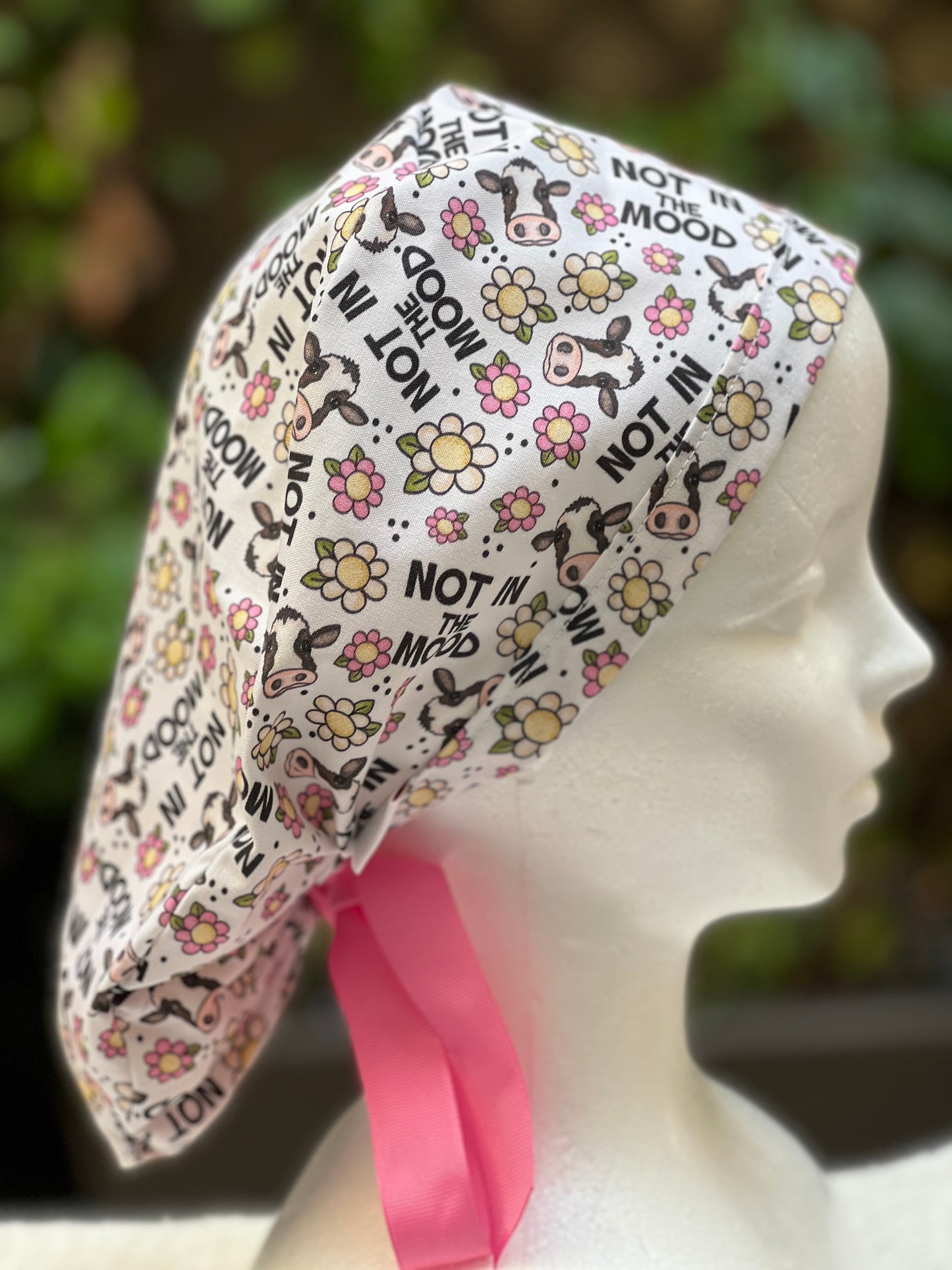 Not in the Mood Ponytail Scrub Cap
