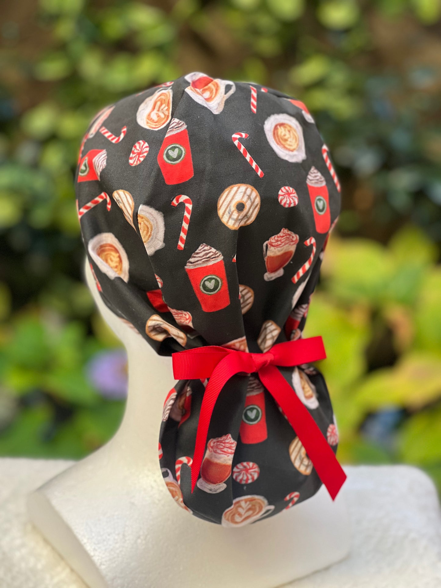 Christmas scrub cap