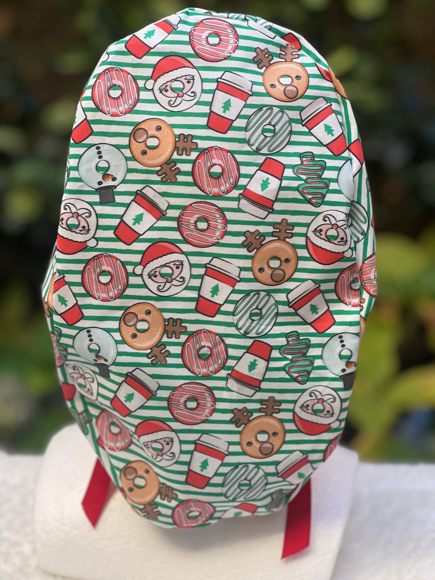 Christmas scrub cap