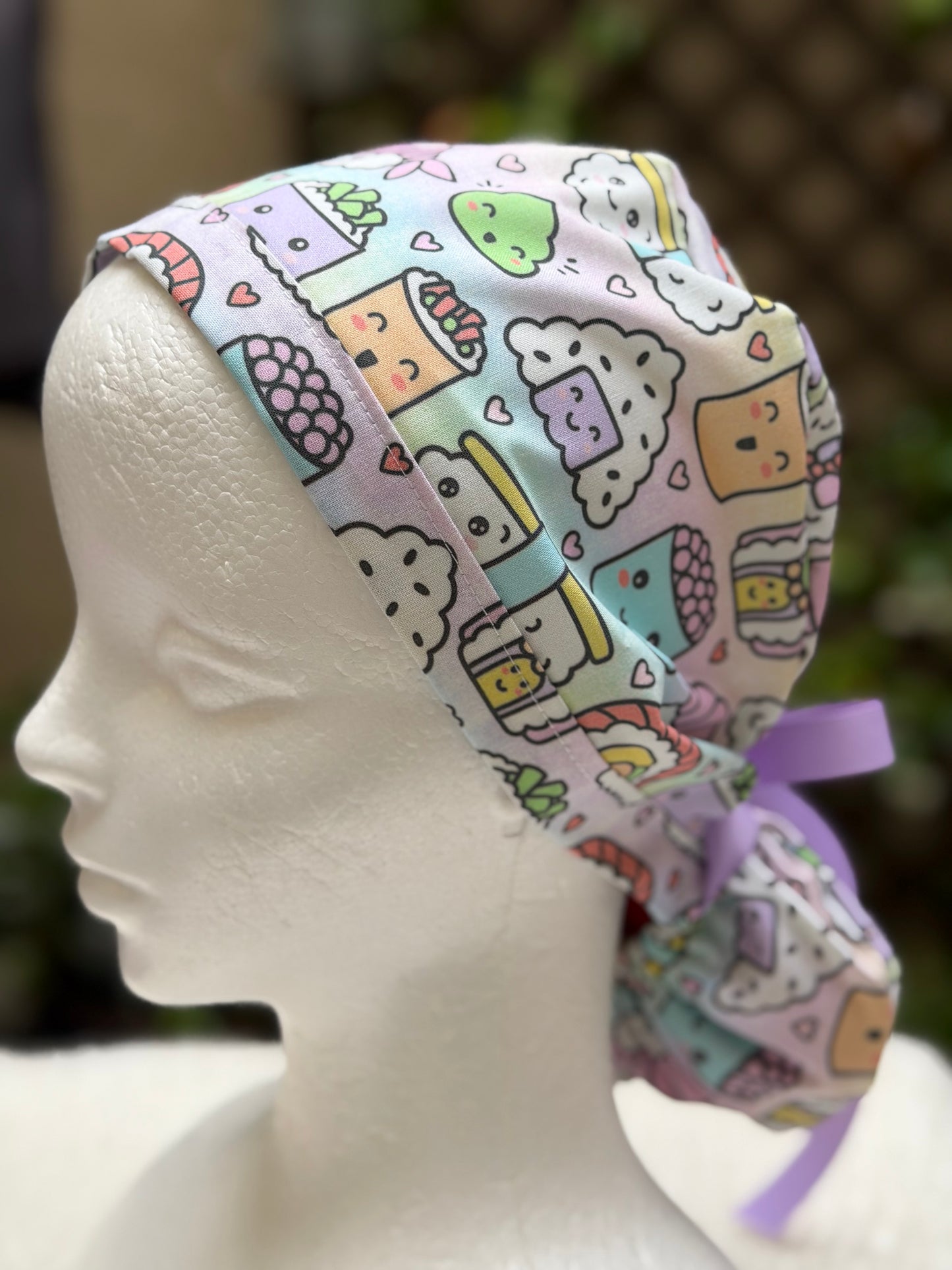 Kawaii Sushi Scrub Cap