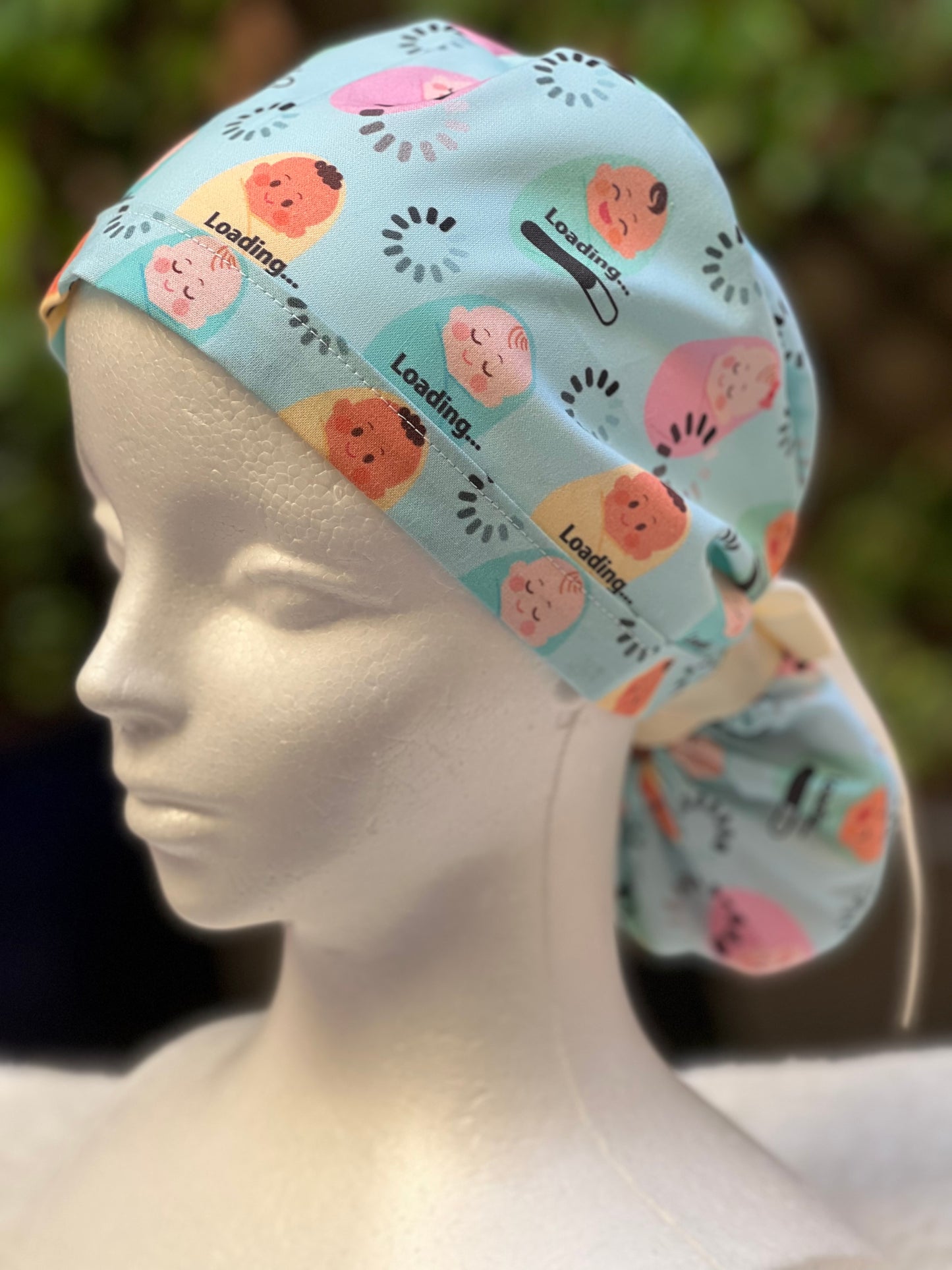 Lucille Ponytail Scrub Cap