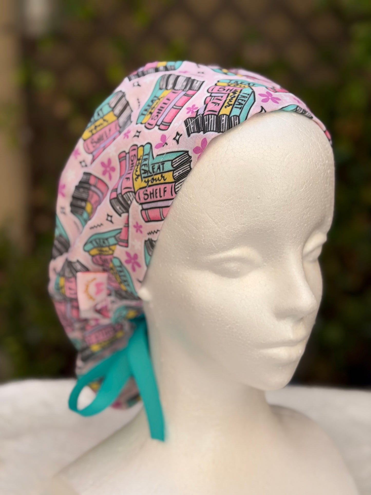 Book Lover  Ponytail Scrub Cap (Copy)