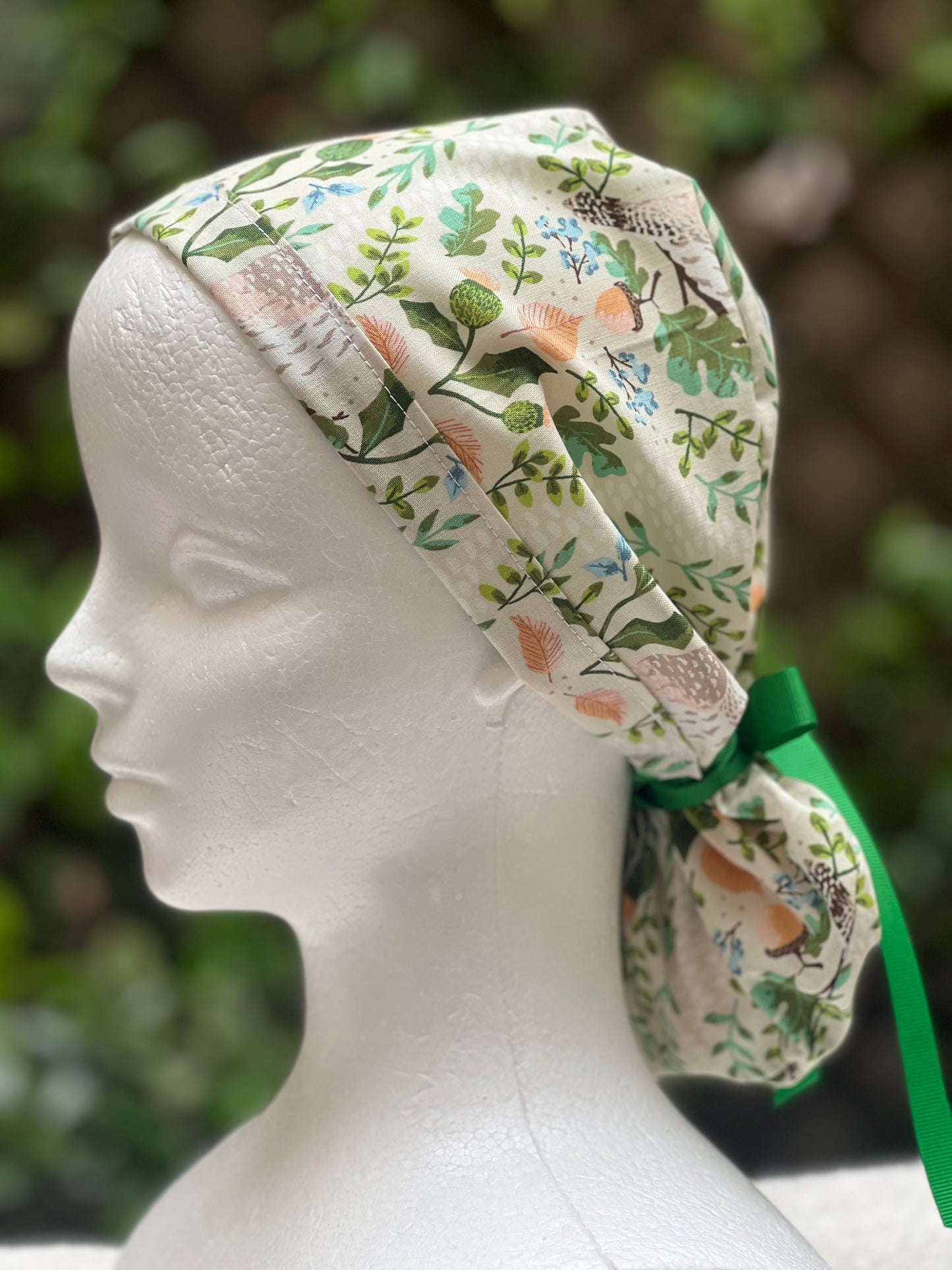 Shanon ponytail scrub cap, mint mini