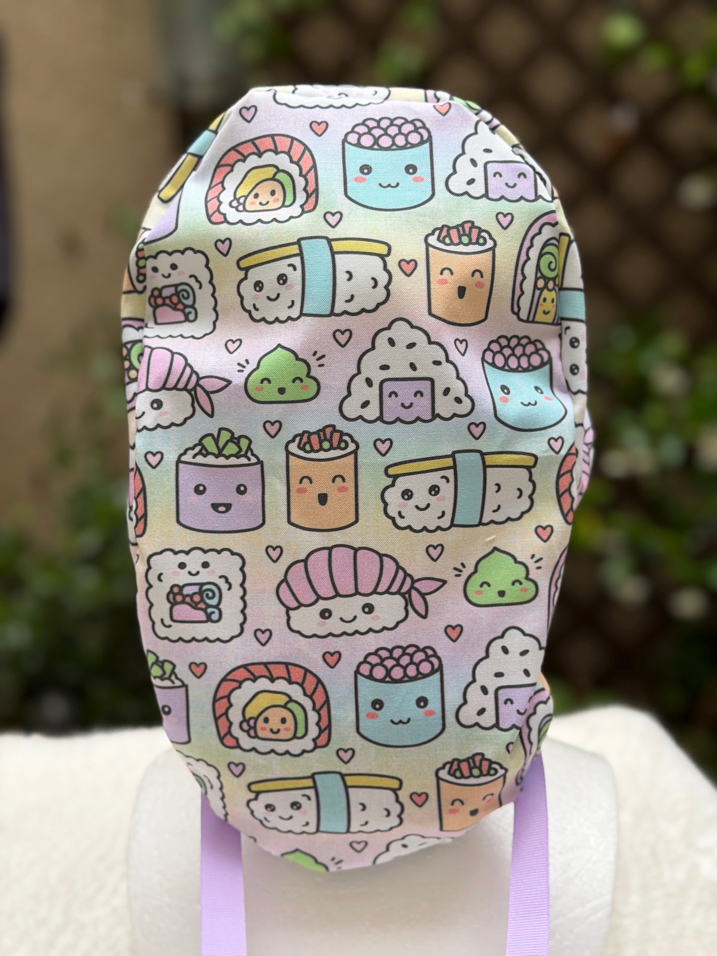 Kawaii Sushi Scrub Cap