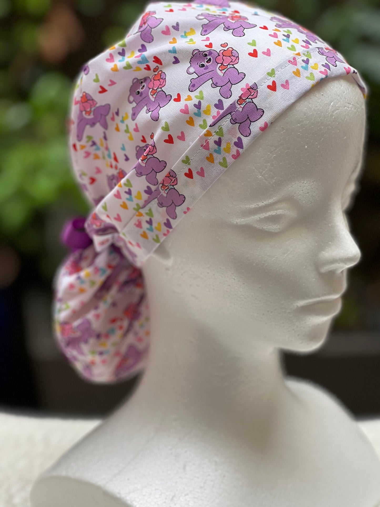 Care Bears Valentines scrub cap