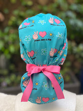 Load image into Gallery viewer, PTO Ponytail Scrub Cap
