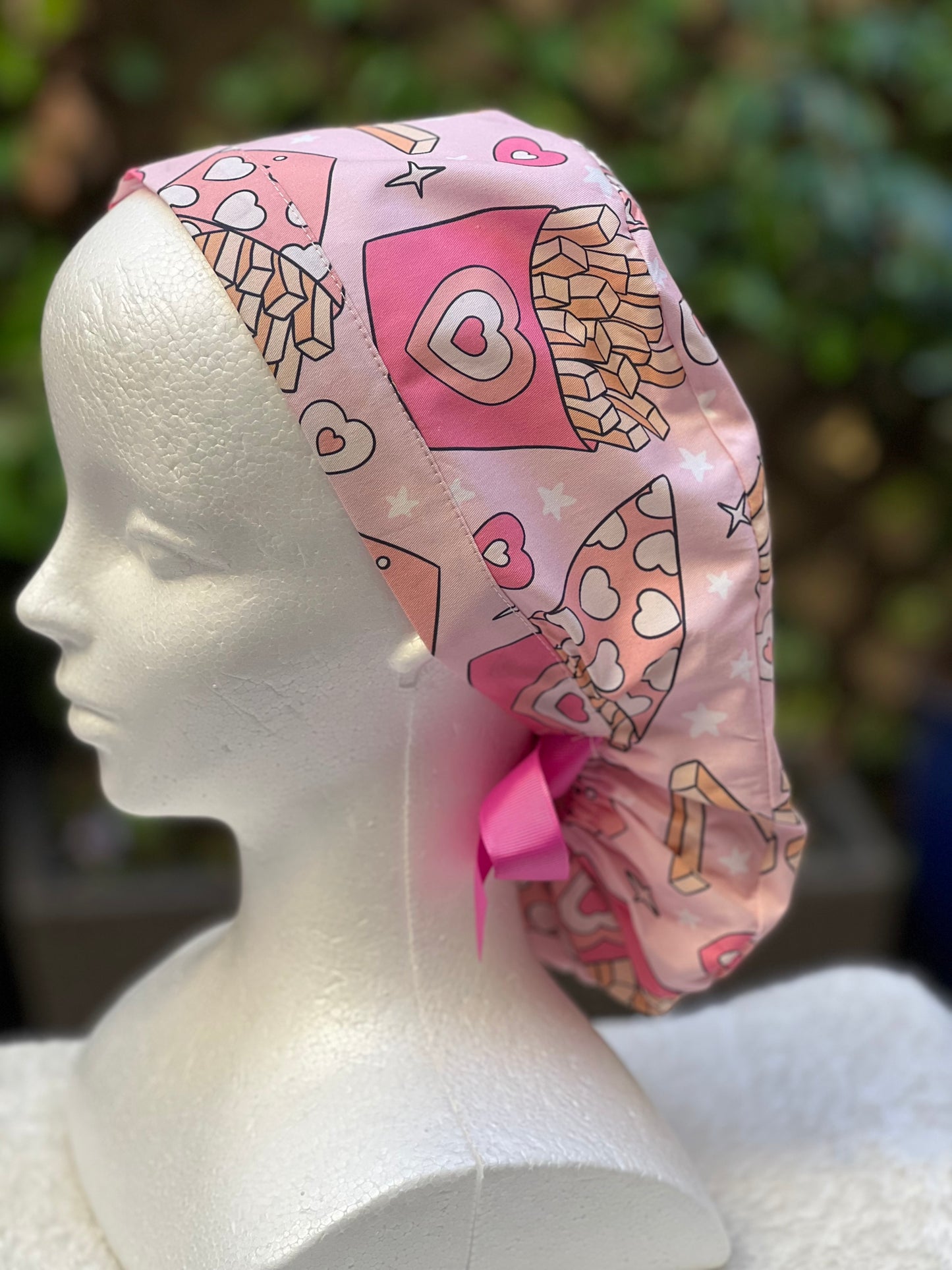 Fries before Guys Ponytail Scrub Cap