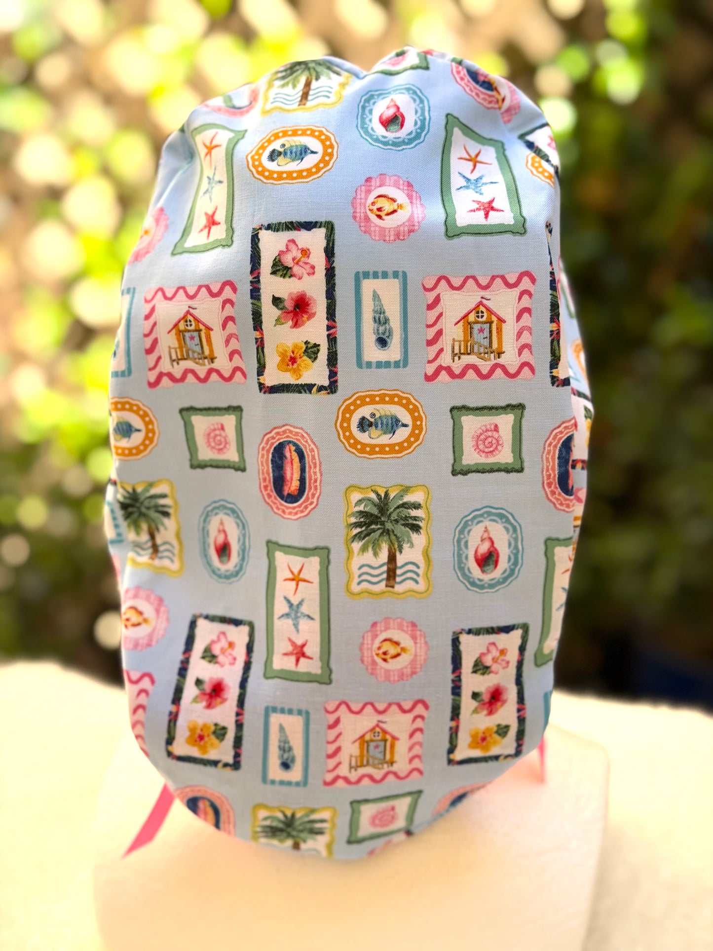 Summer Ponytail Scrub Cap