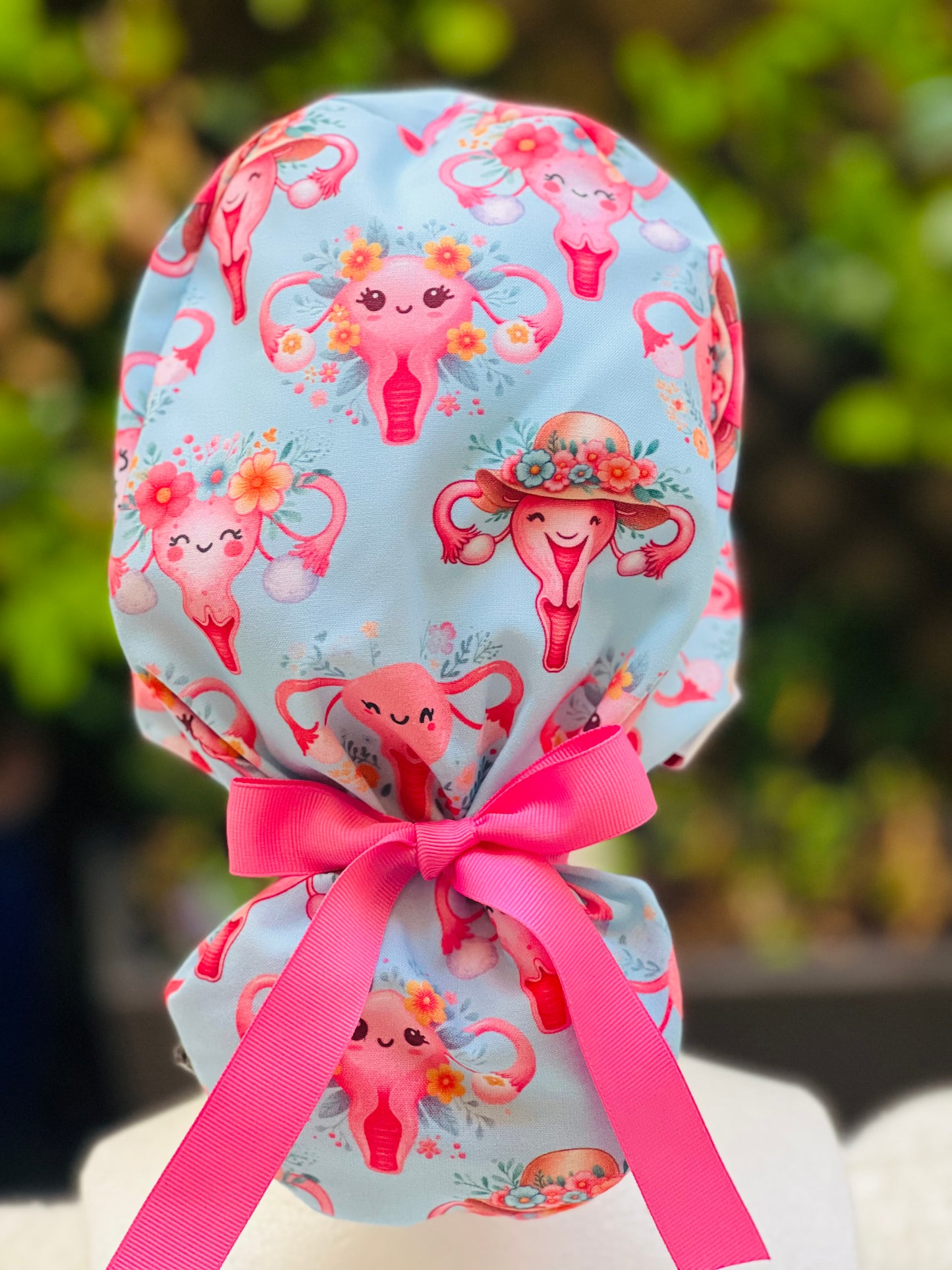OB GYN Ponytail Scrub Cap