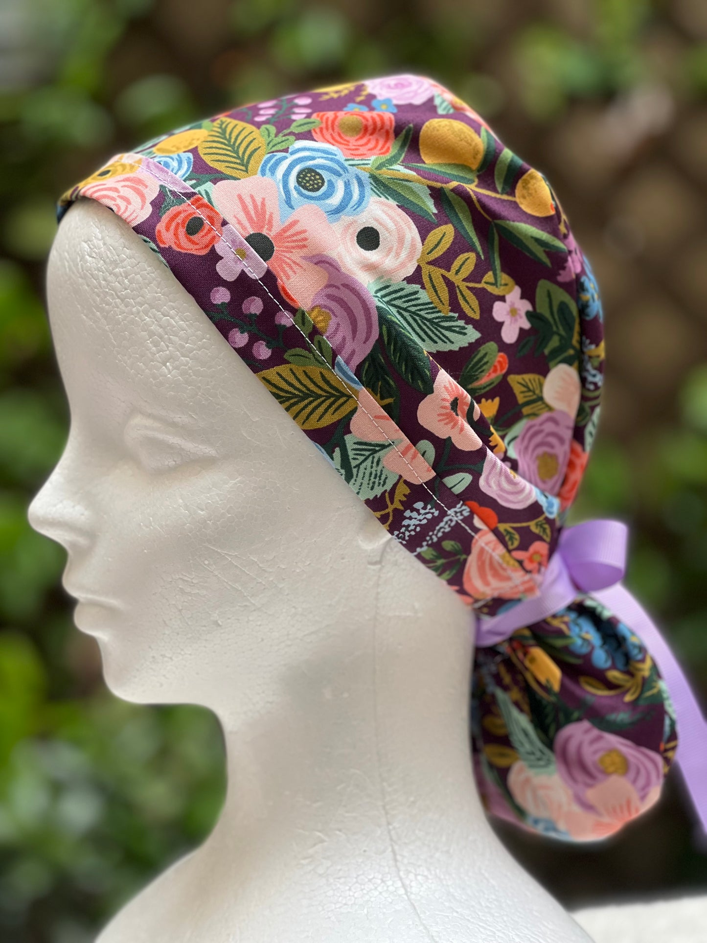 Abi ponytail scrub cap