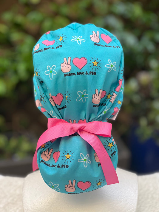 PTO Ponytail Scrub Cap
