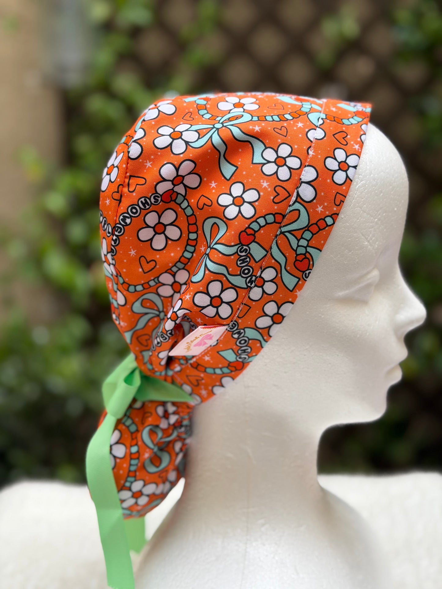 Showgirl 2 Ponytail Scrub Cap