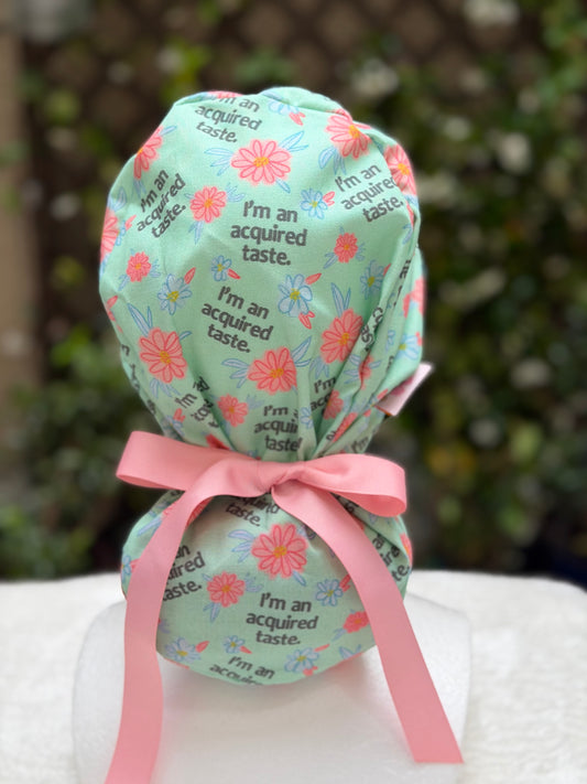 Acquired Taste Ponytail Scrub Cap