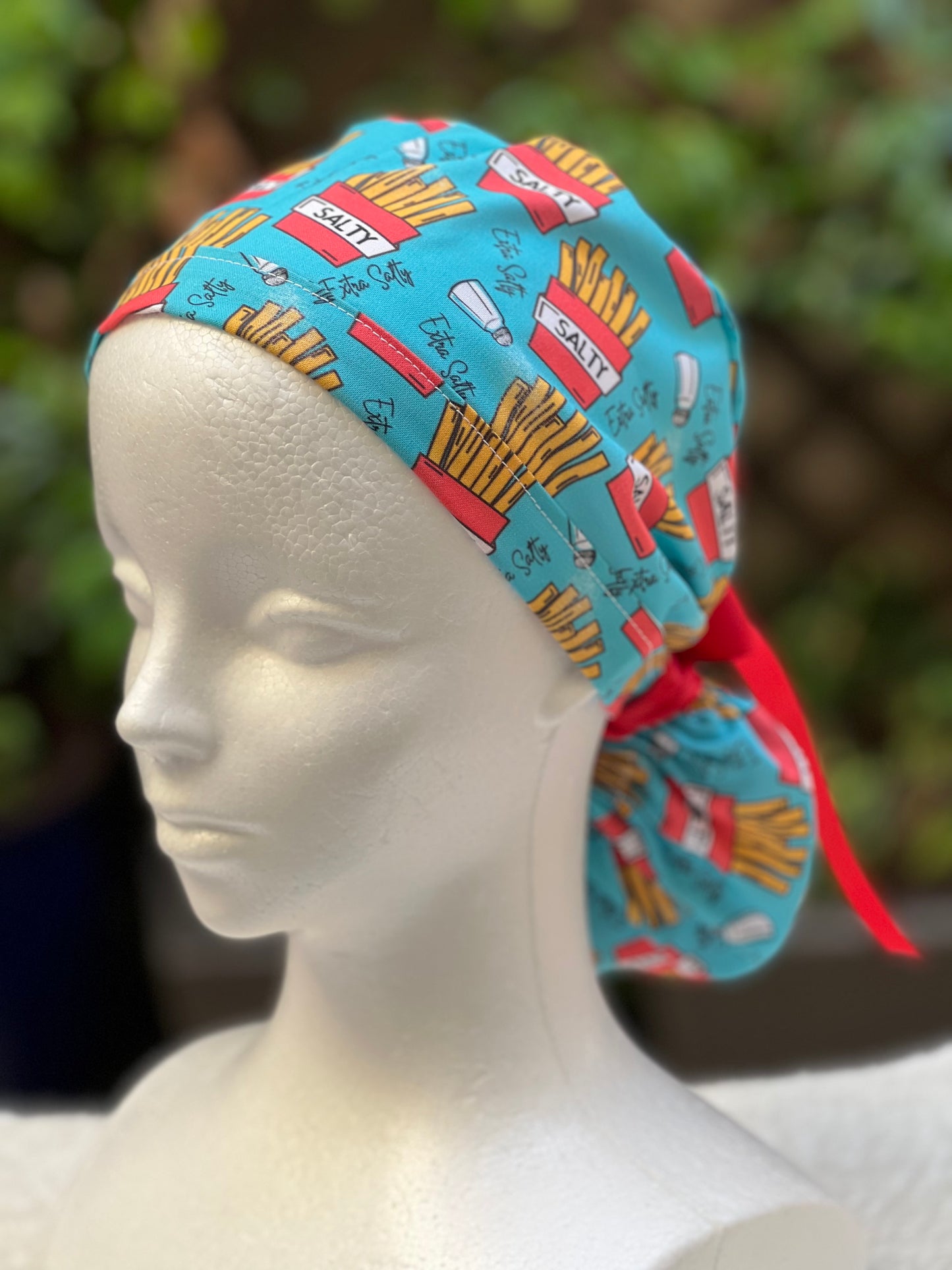 Salty Ponytail Scrub Cap