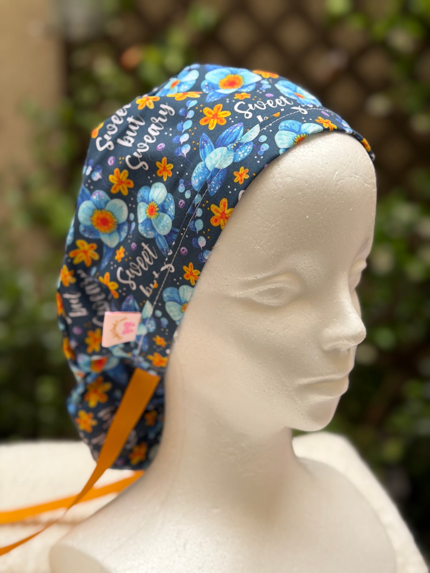 Sweet but Sweary Ponytail Scrub Cap