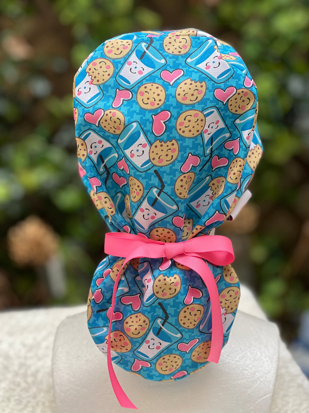 Milk and Cookies Ponytail Scrub Cap