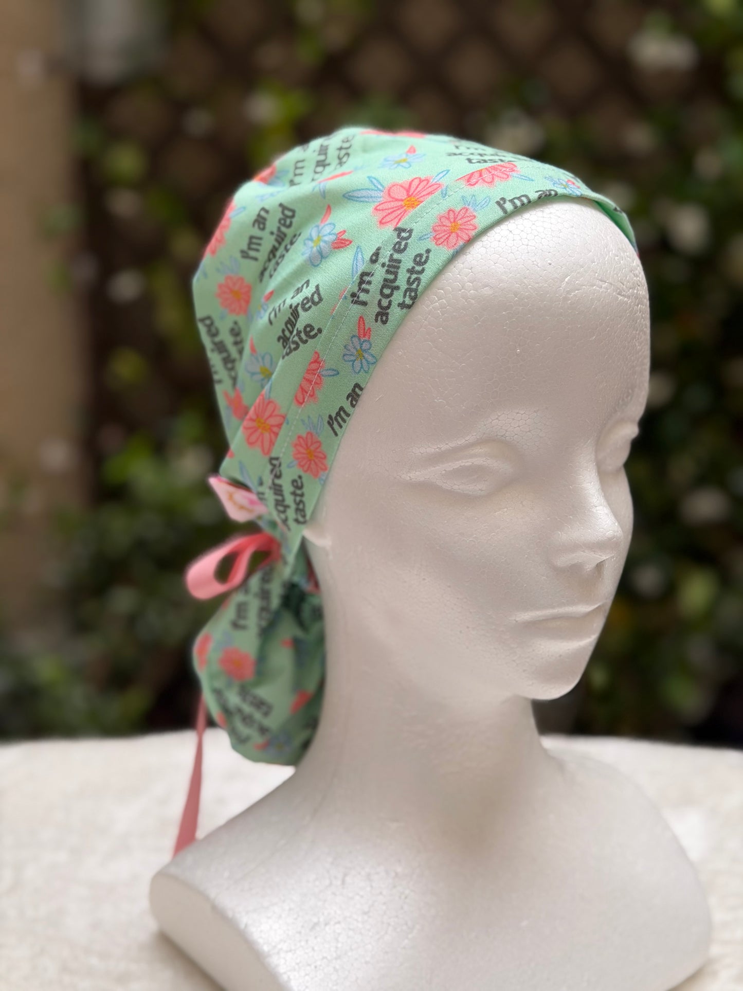 Acquired Taste Ponytail Scrub Cap