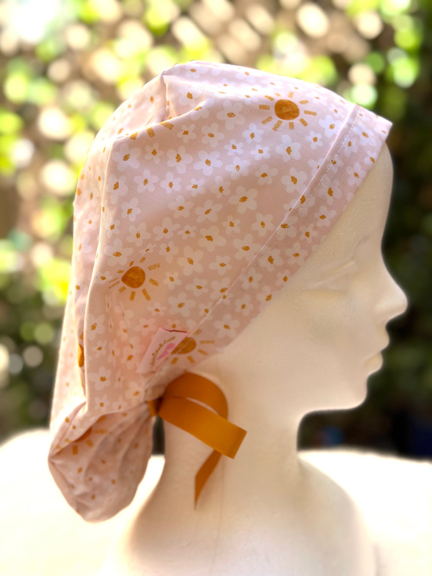 Summer Ponytail Scrub Cap