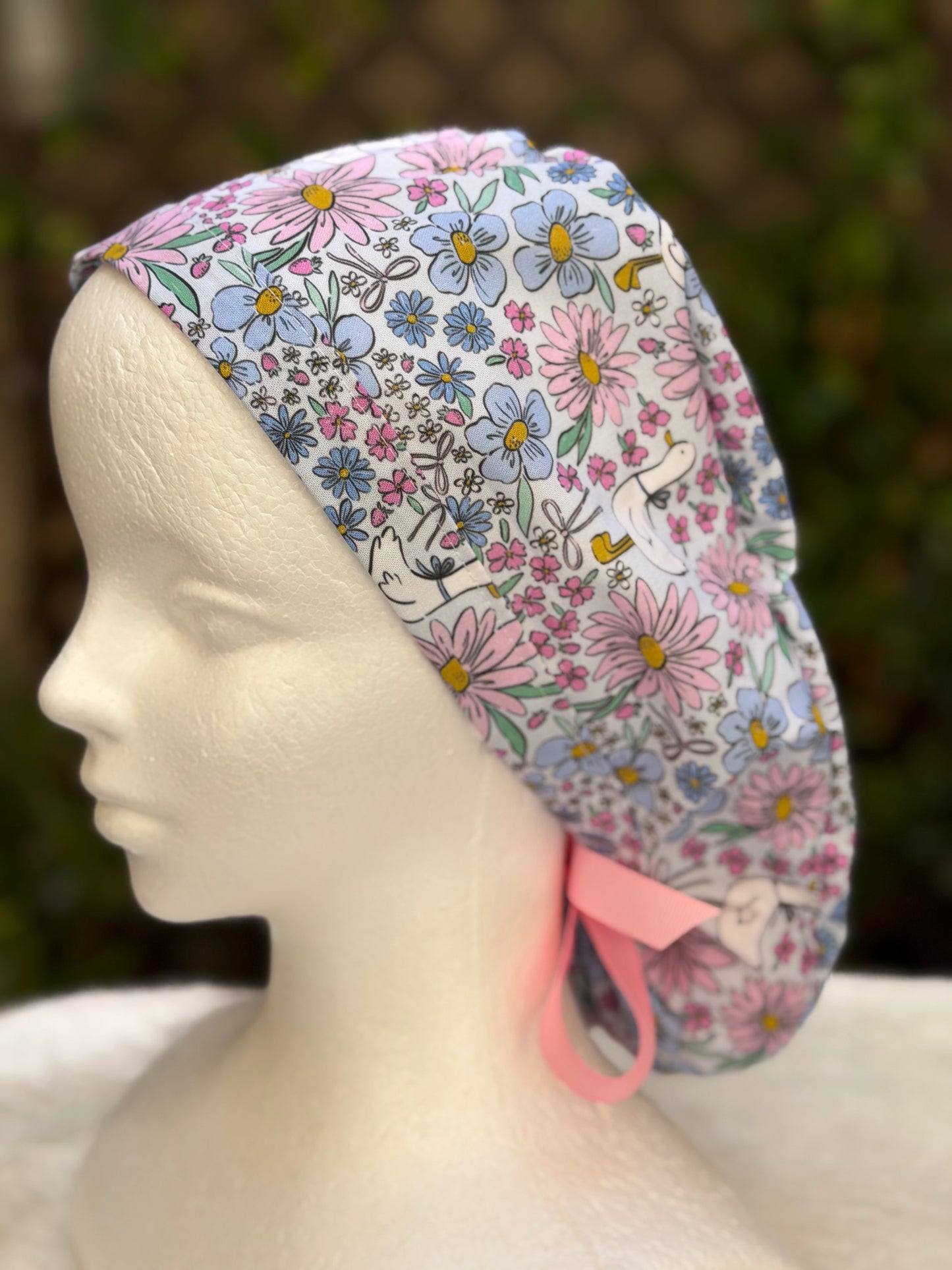 Purple goose Ponytail Scrub Cap (Copy)
