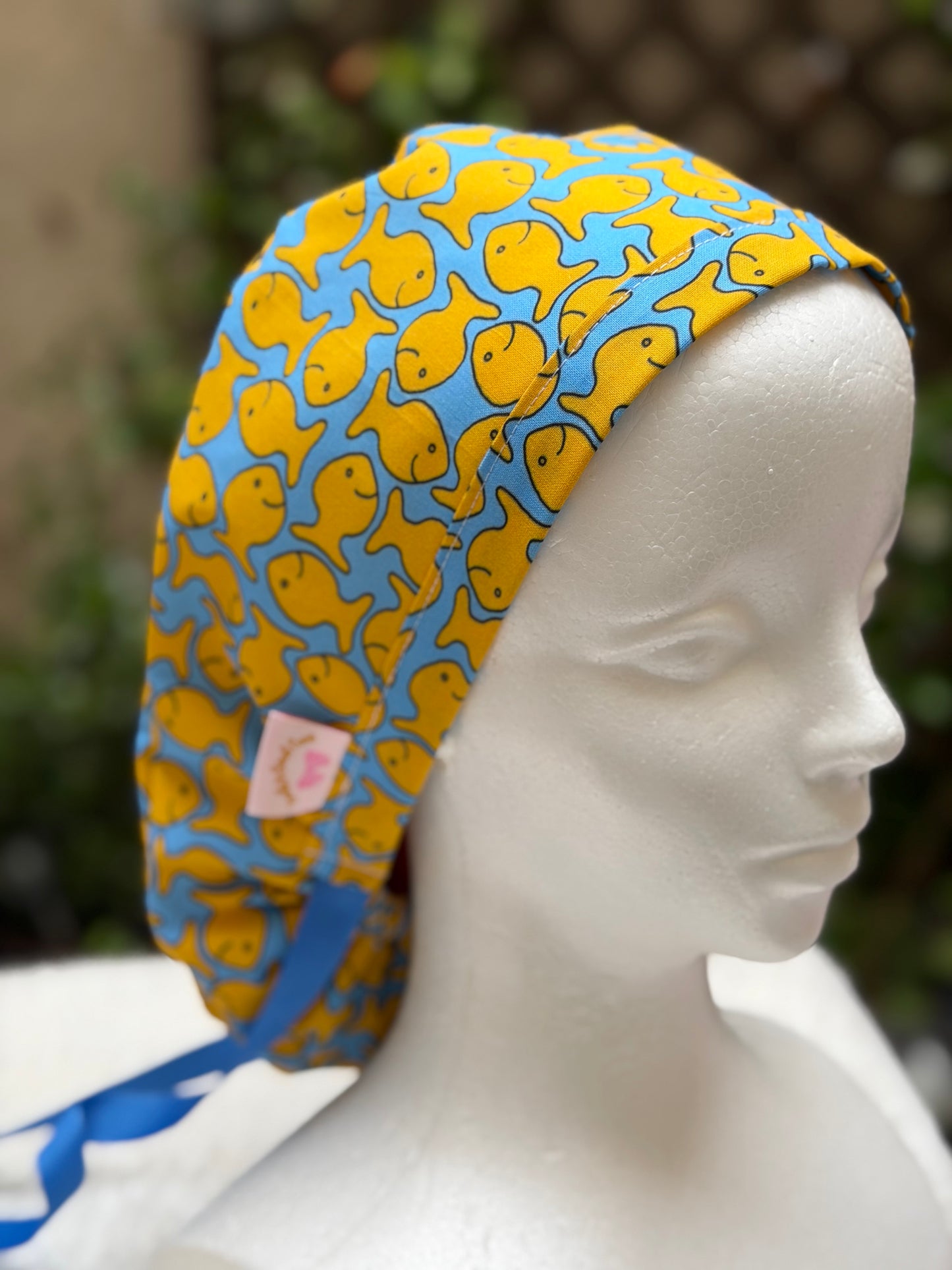 Gold fish crackers Ponytail Scrub Cap
