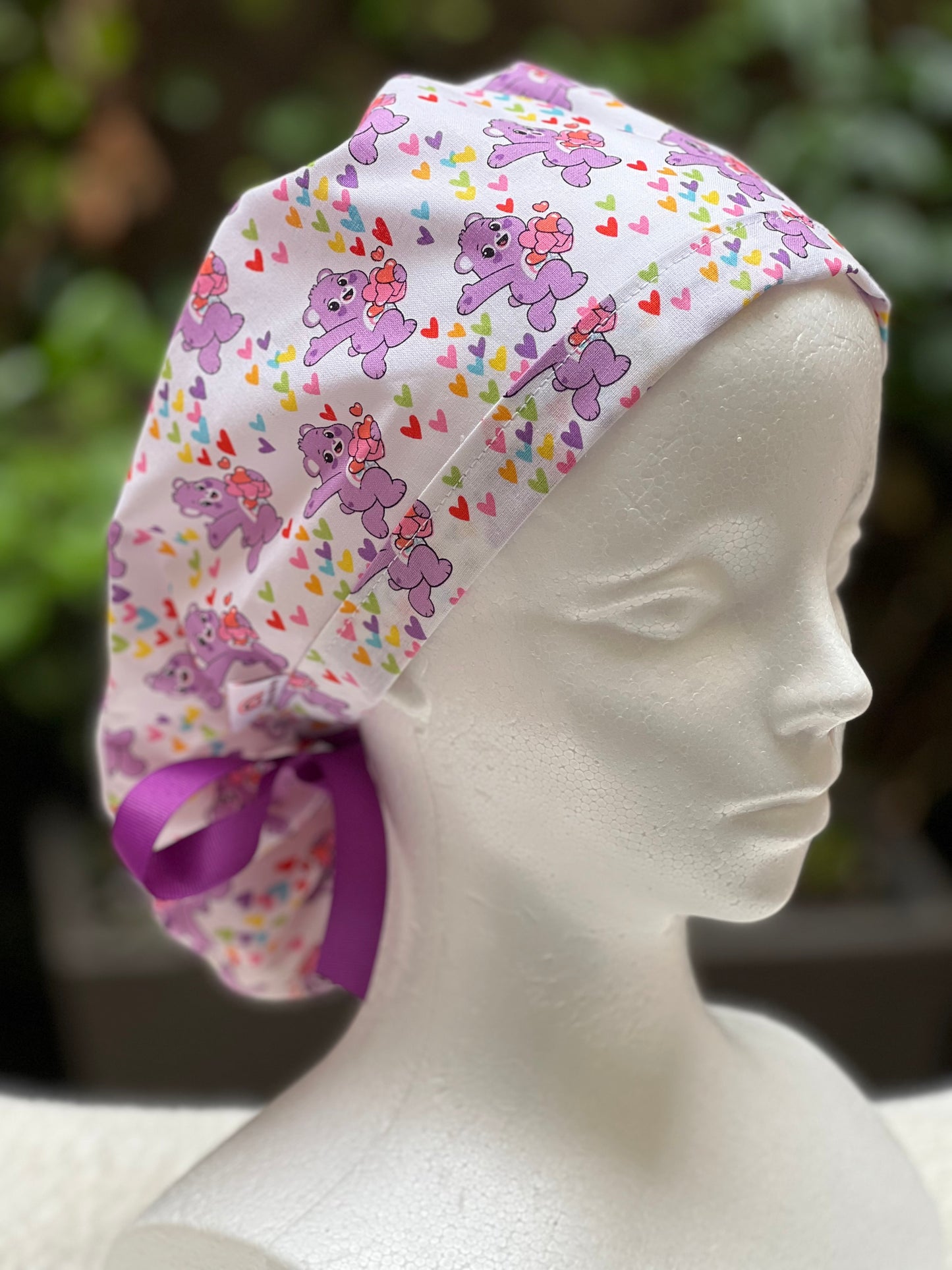 Care Bears Valentines scrub cap