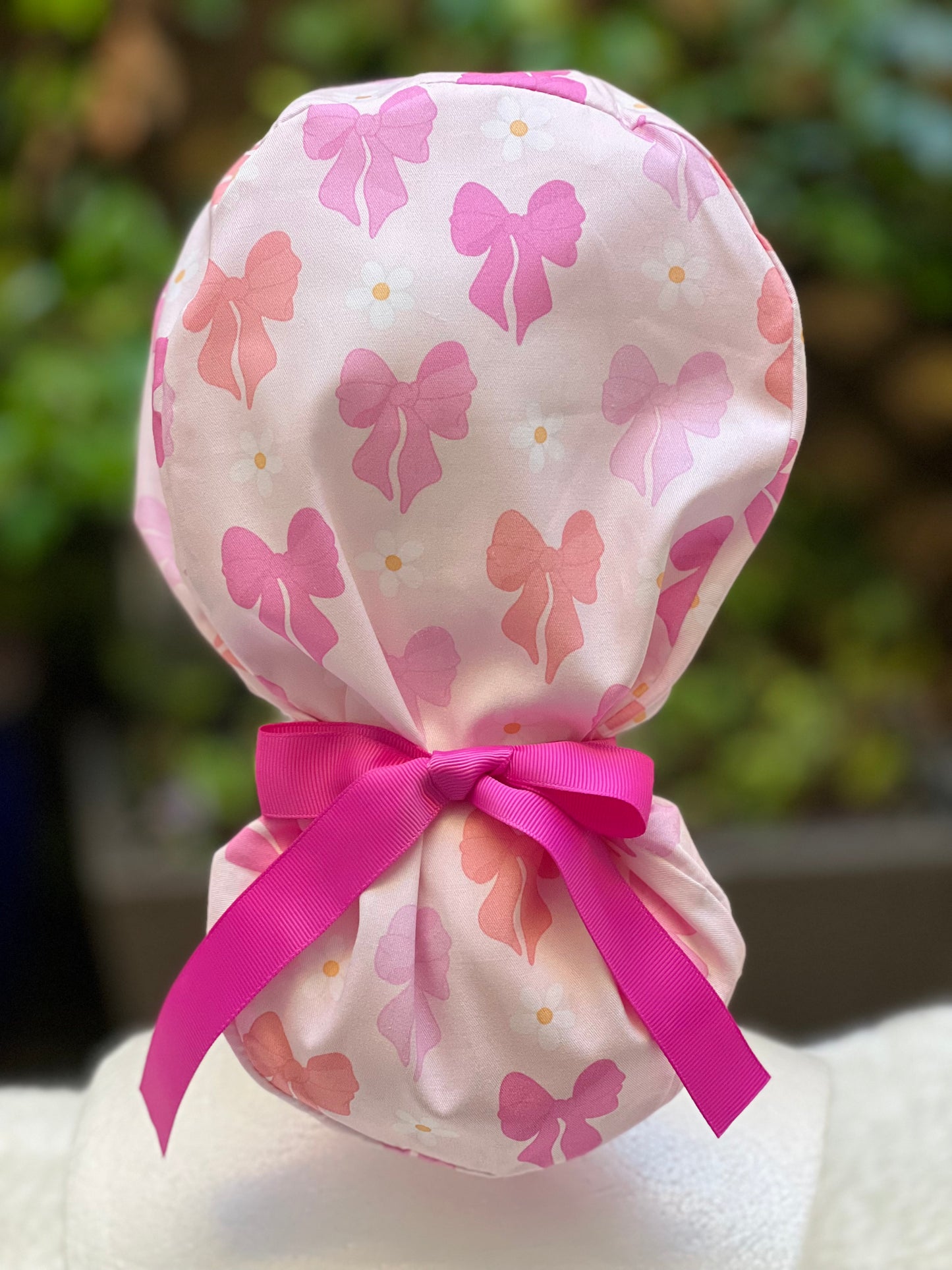 Bowtiful Ponytail Scrub Cap