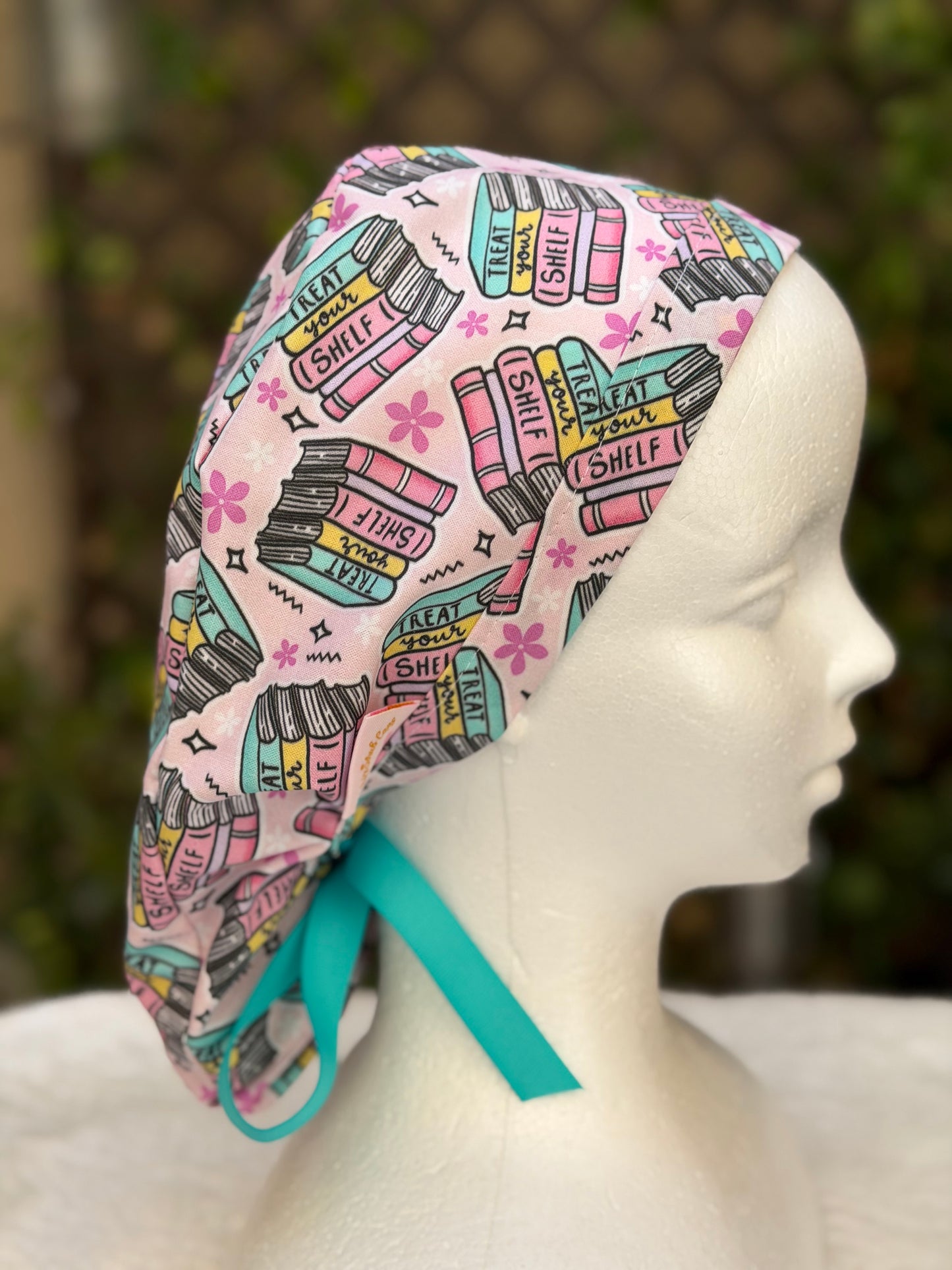 Book Lover  Ponytail Scrub Cap (Copy)