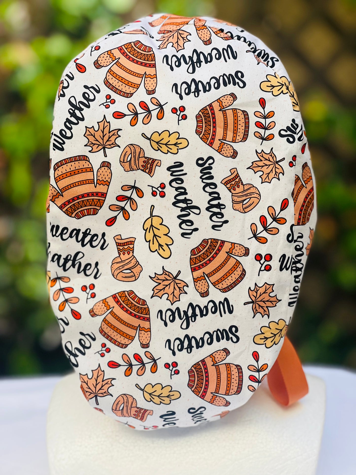 Sweater Weather Ponytail Scrub Cap