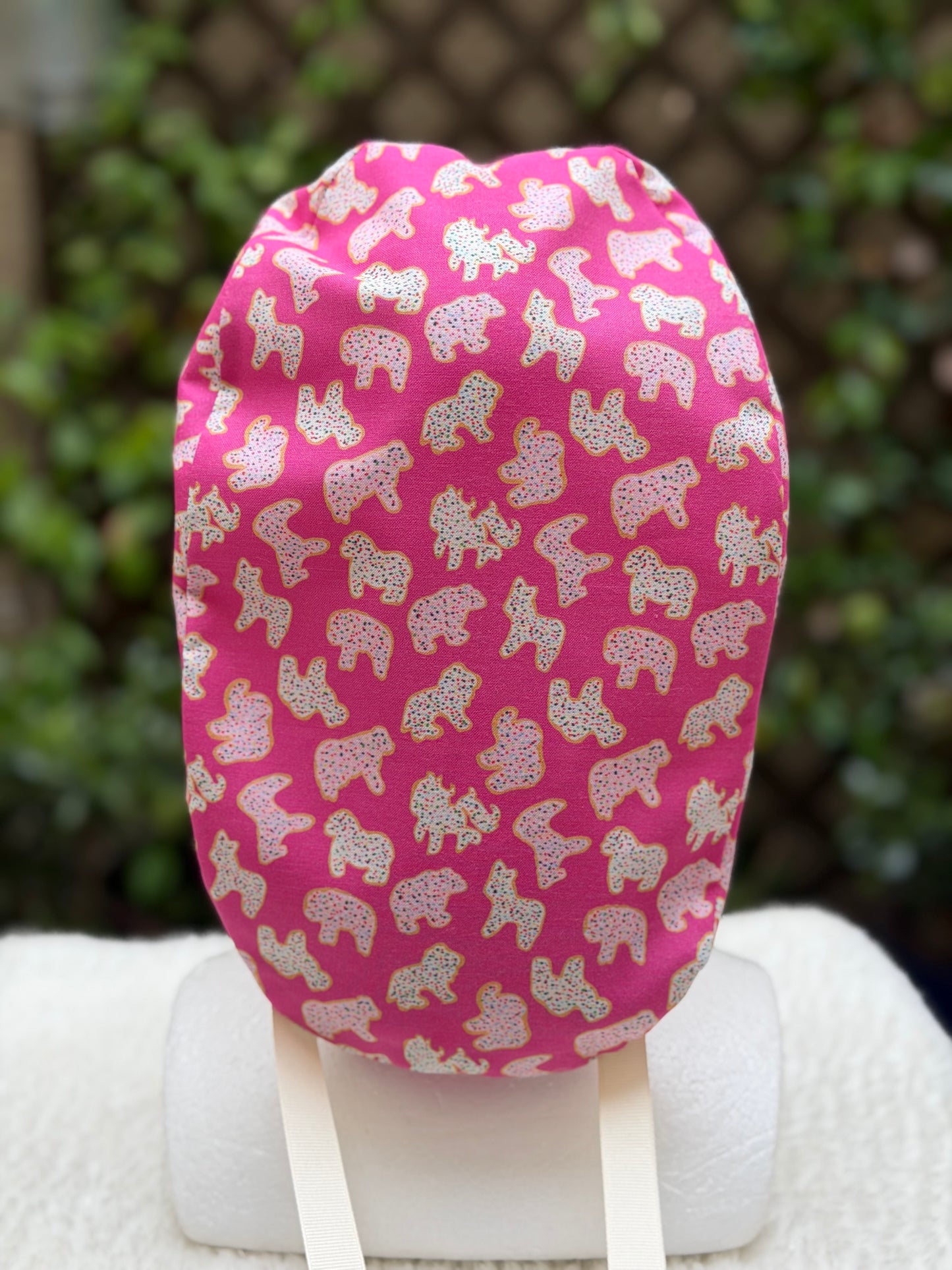 Animal Crackers Ponytail Scrub Cap