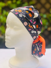 Load image into Gallery viewer, Cute ghost Ponytail scrub cap

