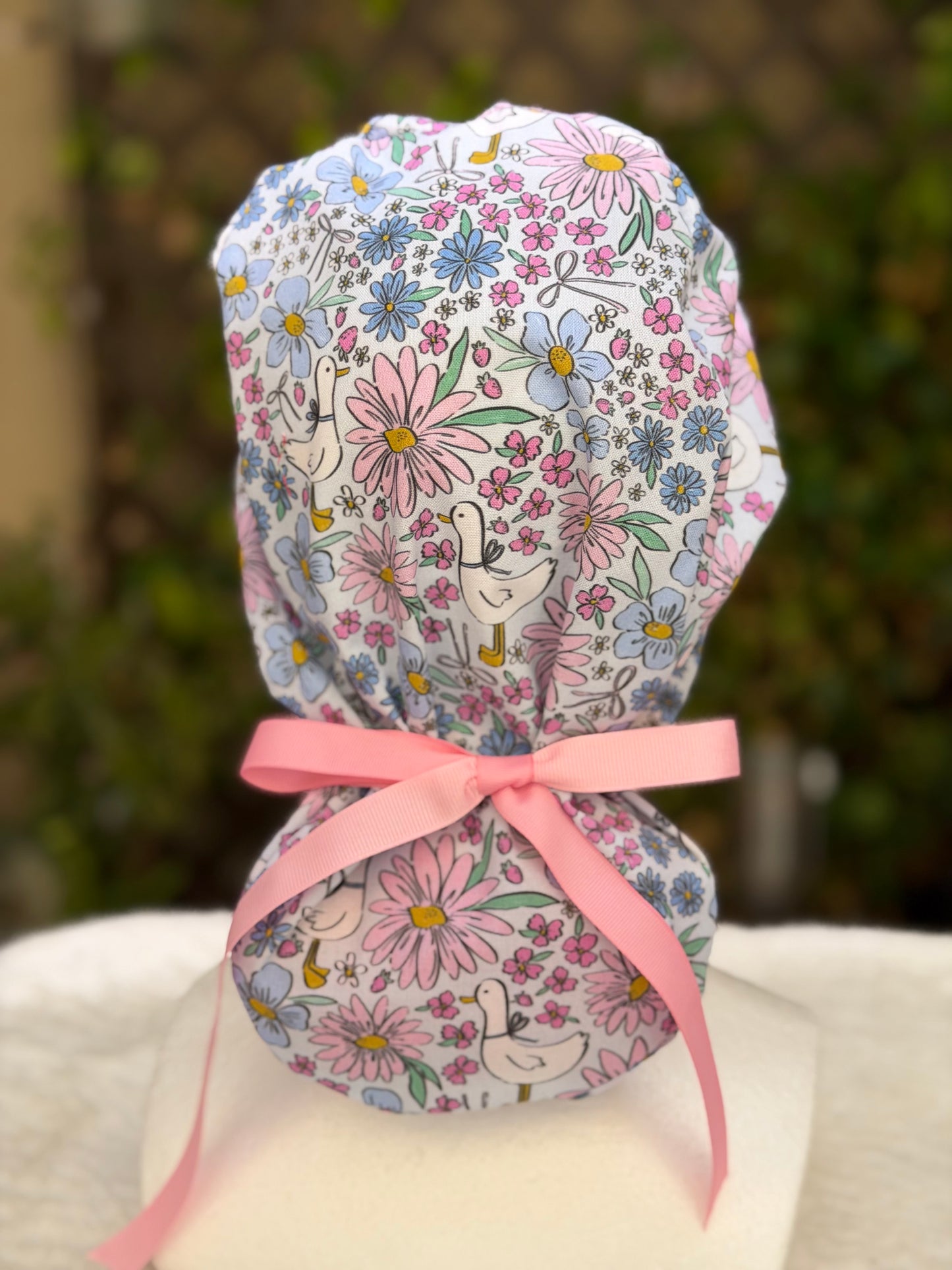 Purple goose Ponytail Scrub Cap (Copy)