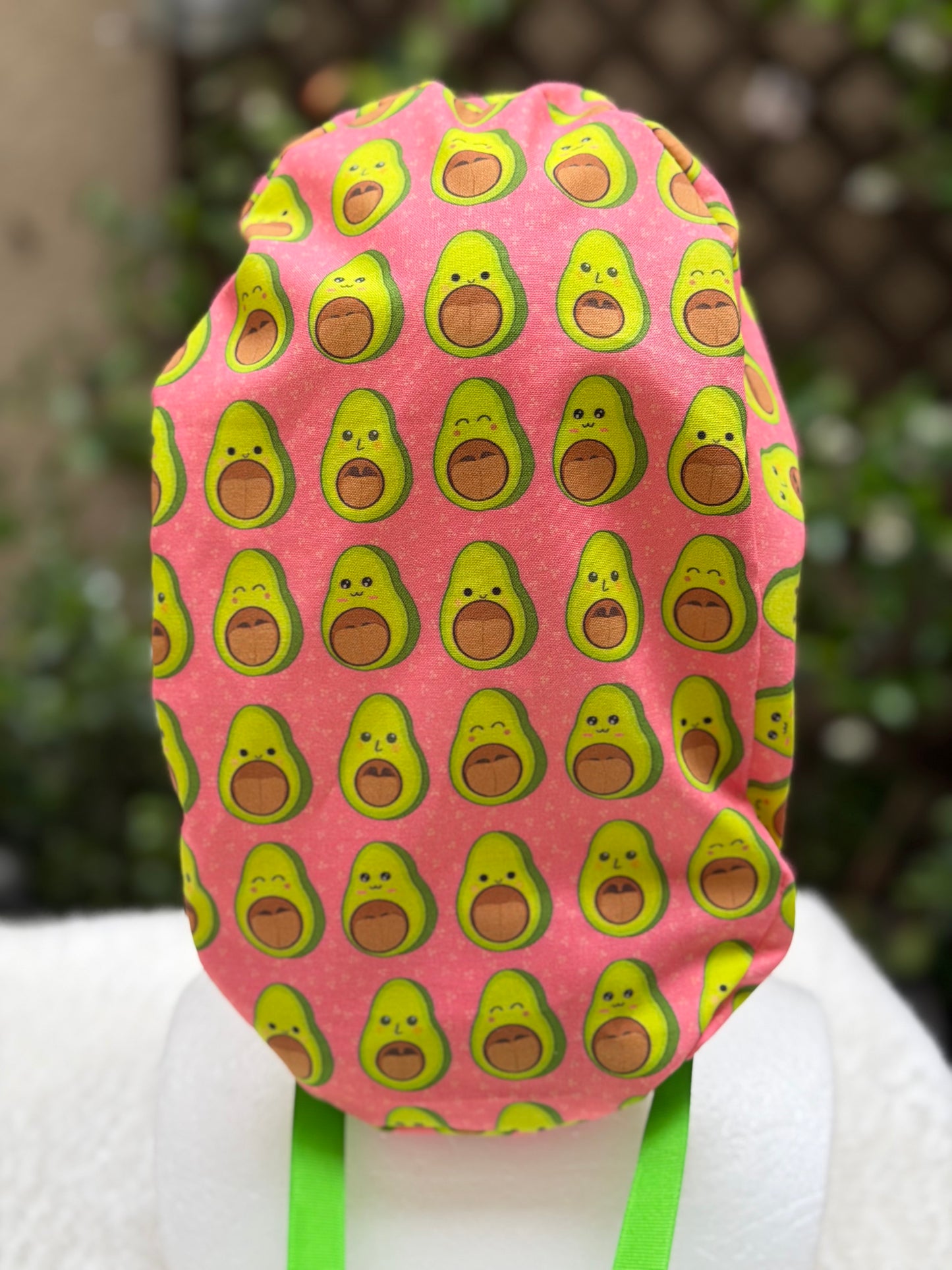 Malampati Avocado Anesthesia Ponytail Scrub Cap