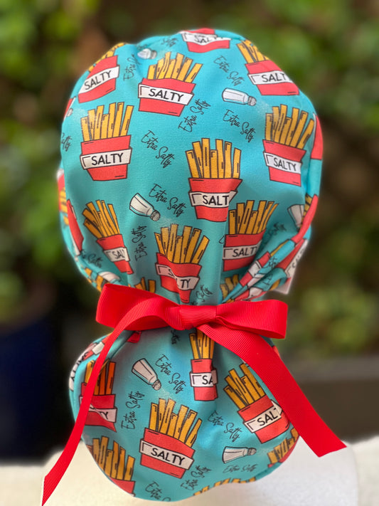 Salty Ponytail Scrub Cap