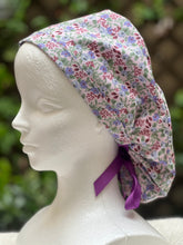 Load image into Gallery viewer, Leila ponytail scrub cap, lilac
