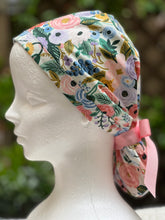 Load image into Gallery viewer, Lisette ponytail scrub cap, Ivory big
