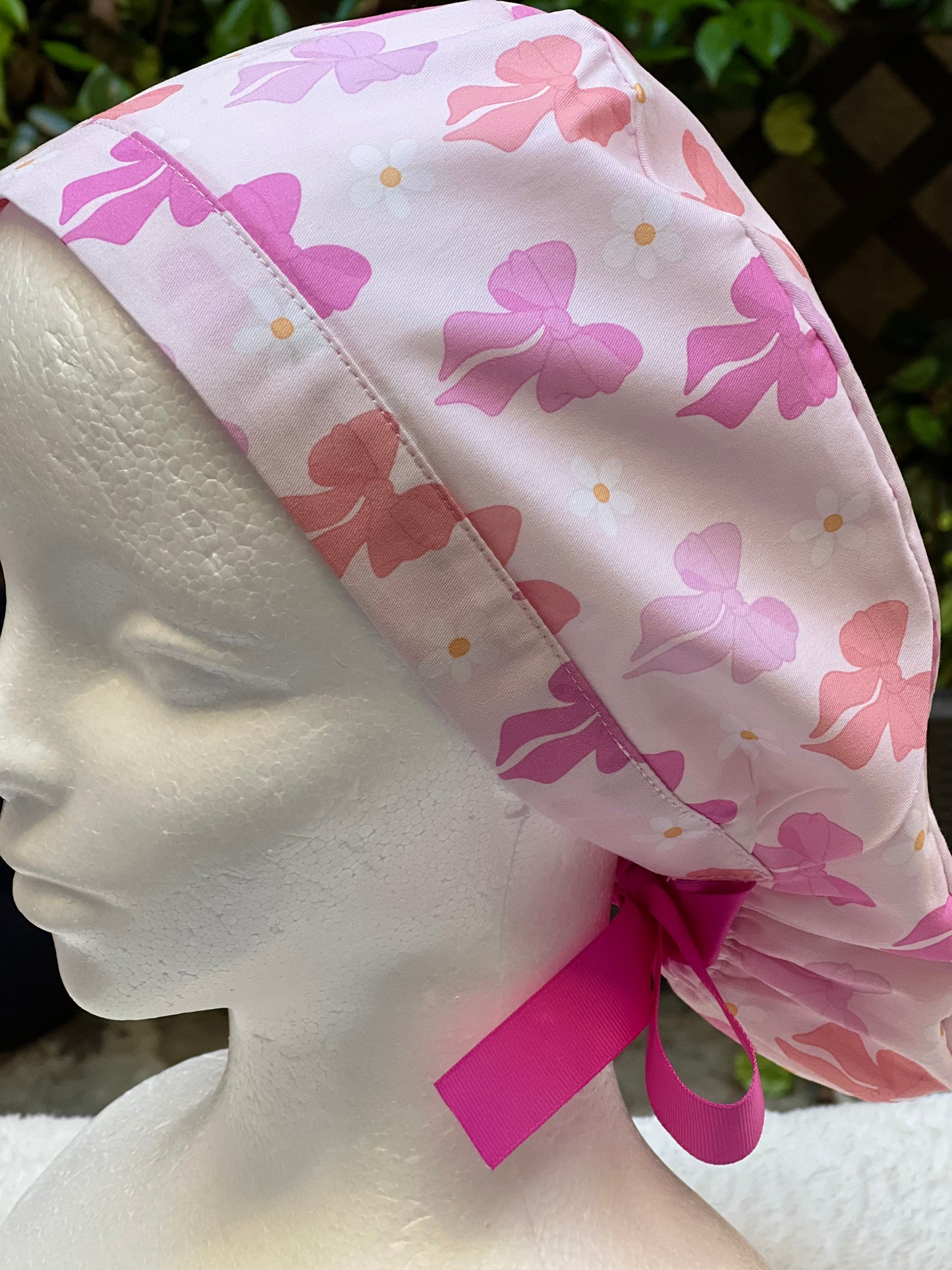 Bowtiful Ponytail Scrub Cap
