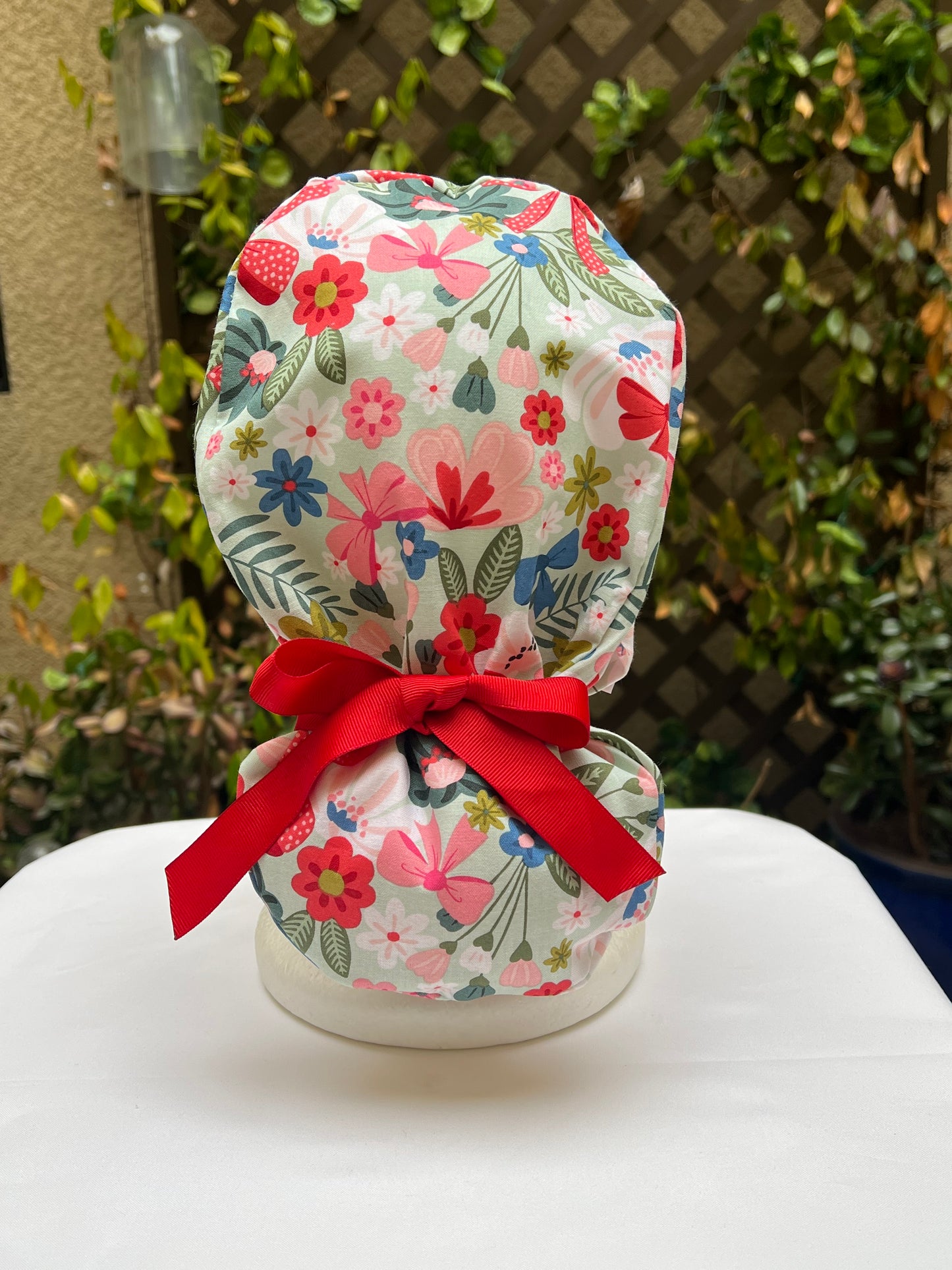 Abigail ponytail scrub cap