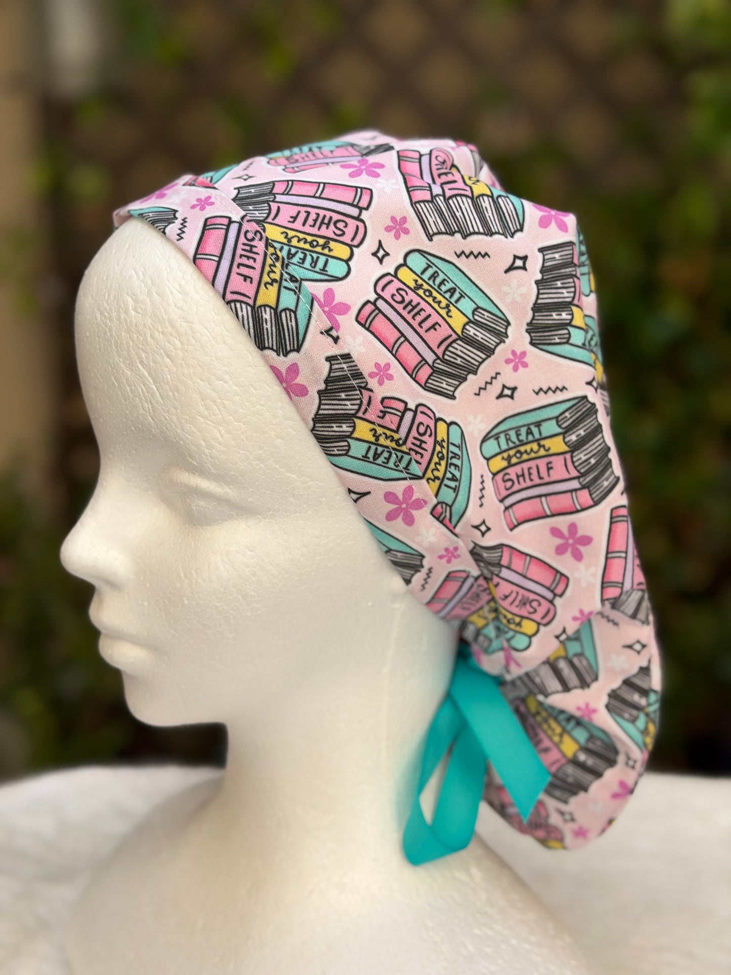 Book Lover  Ponytail Scrub Cap (Copy)