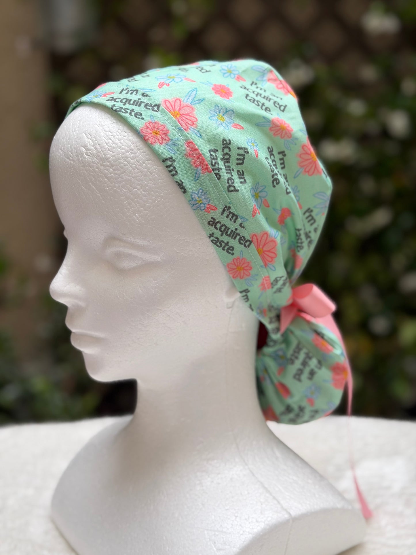 Acquired Taste Ponytail Scrub Cap