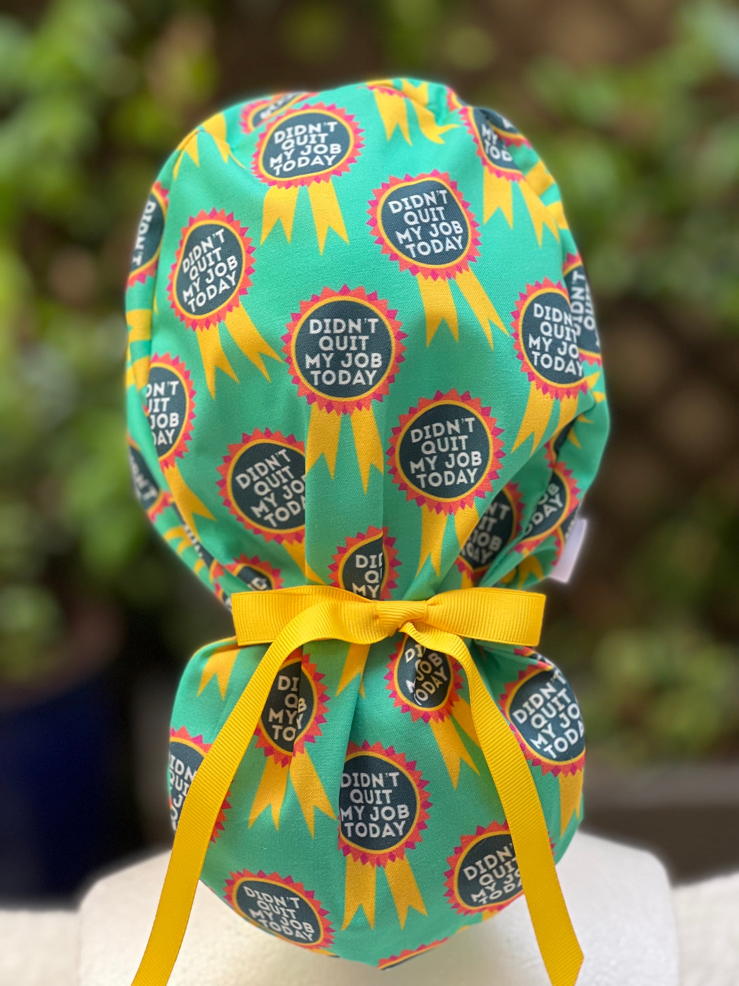 Didnt Quit My Job Today Ponytail Scrub Cap