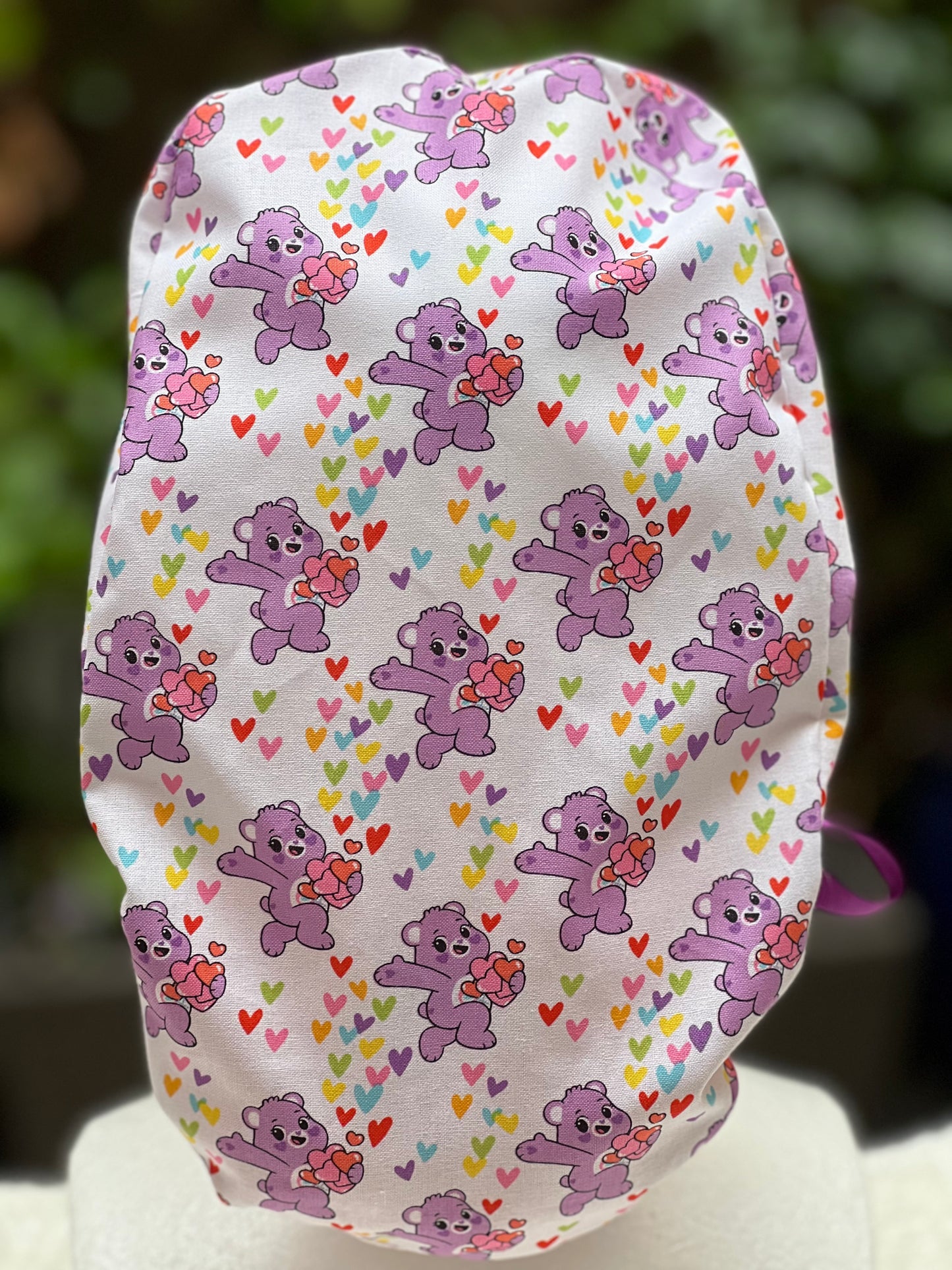 Care Bears Valentines scrub cap